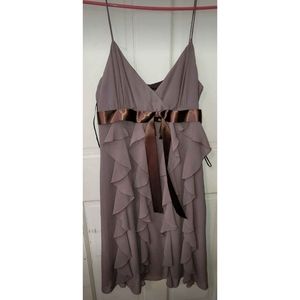 Gray Ruffle Dress